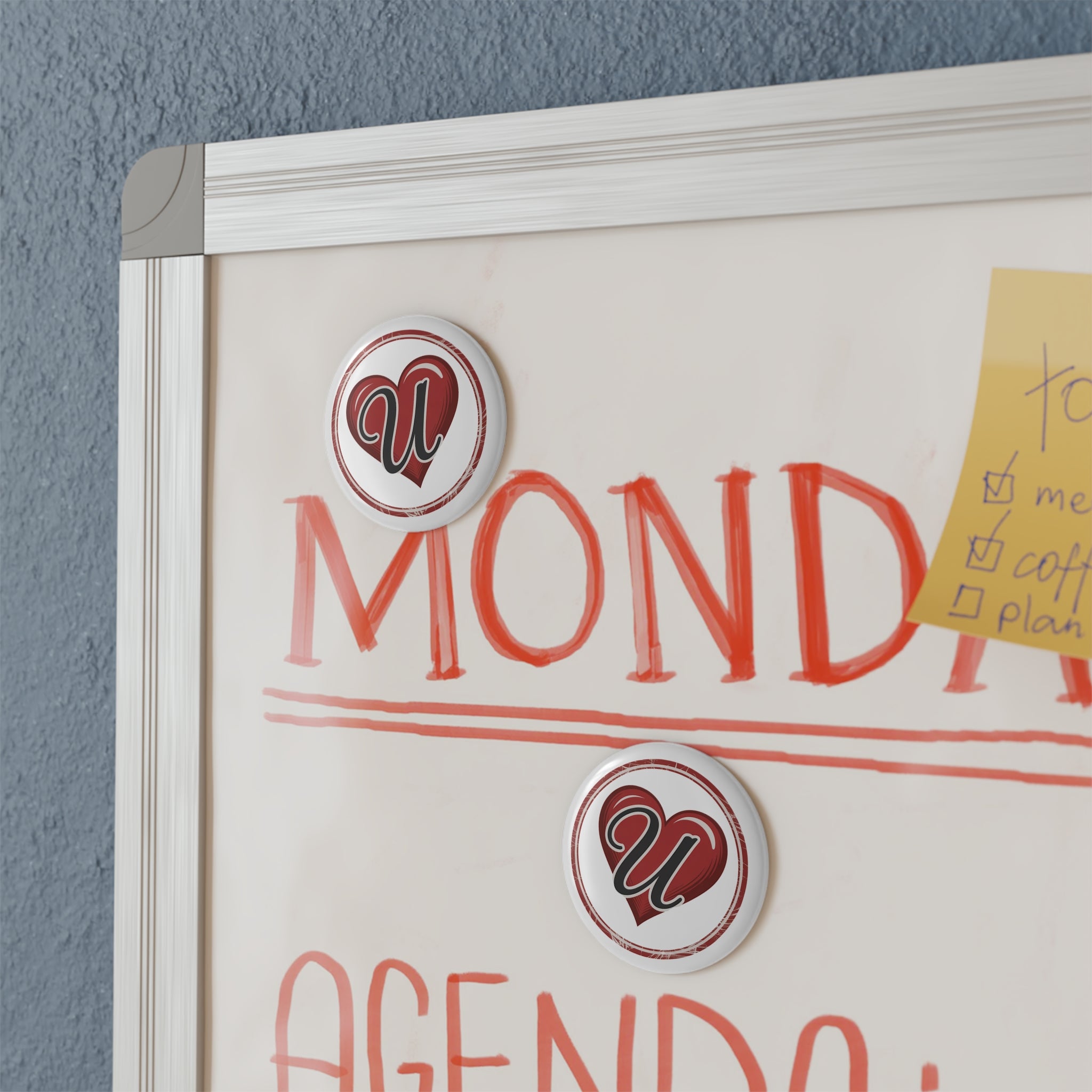 Luxe "Love U" Heart Affirmation Magnet - Daily Self-Love Reminder